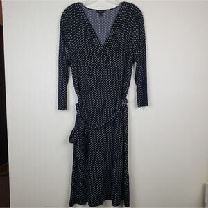 Talbots | Black w/White polk dot dress, Size 12P